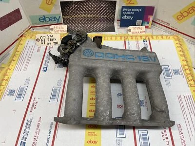87-92 VW VOLKSWAGEN JETTA GOLF 16V INTAKE MANIFOLD w/ Throttle Body OEM - Image 1 of 4