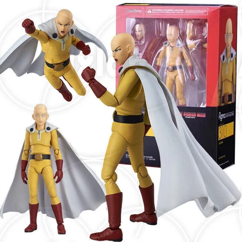 One Punch Man Anime Saitama Action Figure Figma 310 Model Toys in Sealed Package Cover