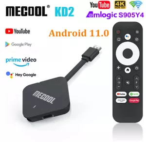 MECOOL KD2 AVT TV Box Android 11 Google Certified 4G 32G S905Y4 Dual Wifi 4K BT - Imagen 1 de 16
