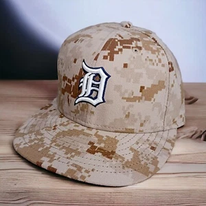 Detroit Tigers Digital Desert Camo 59FIFTY NEW ERA OnField Cap 7 Memorial Day 08 - Picture 1 of 8