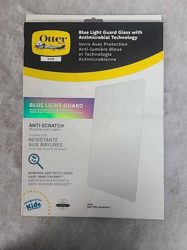 OtterBox Verre Avec Glass for Apple iPad (10th Gen) - BLUE LIGHT GUARD - Clear - Image 1 of 1