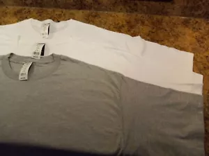 T-shirt uomo B&T Hanes Beefy 3XL alta bianca 100% grigio lettino 90% lettino-10% poliestere - Foto 1 di 54