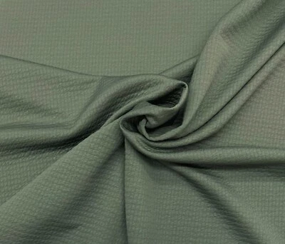 POLARTEC POWER AIR PALE ARMY GREEN STRETCH APPAREL FABRIC BY 1/2 YARD 67" W - Image 1 of 4