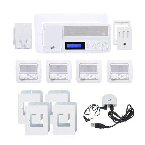 Intrasonic RETRO Intercom System With Bluetooth Replaces NuTone Broan M&S 4-Room - Image 1 of 4