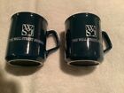 2 WALL STREET JOURNAL VINTAGE BLUE MUGS - MADE in ENGLAND