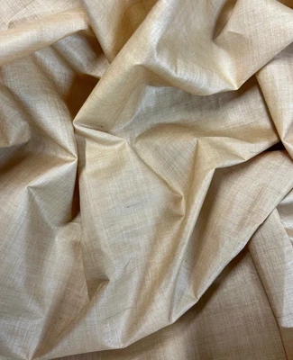 Natural Color Tassah 100% Raw Silk W/Sizing , 36" W, By The Yard (WT-1001A) - Image 1 of 3
