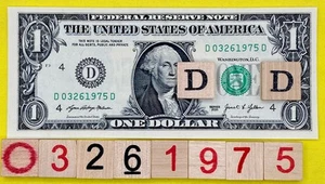 UNC March 26 1975 Birthday Date Note Fancy Serial Number $1 Dollar Bill CRISP FW - Picture 1 of 8