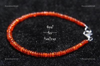 Pulseira de corrente artesanal prata esterlina 925 pedra opala etíope gancho filha - Imagem 1 de 4