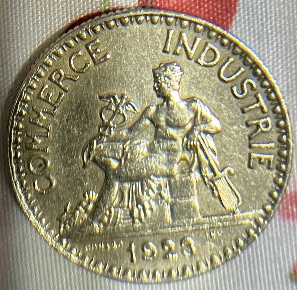 Francia 1923 2 Francos Excelente Estado Bonito Oro C. Envío Gratis Foto 1 de 4