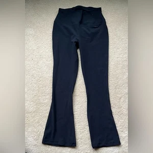 Yogalicious schwarze Softlux Rachel 7/8 Micro Flare Leggings - L - sehr guter Zustand - Stretch - Bild 1 von 6