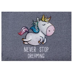 Alfombrilla unicornio lavable 50x70 alfombrilla para atrapar suciedad alfombrillas gris alfombrilla para puerta - Imagen 1 de 5