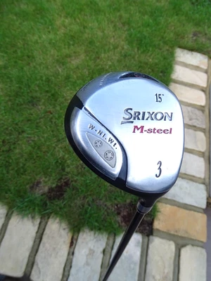 SRIXON M STEEL 3 WOOD 15* GRAPHITE REG FLEX  42" LONG  WITH OVERSIZE GRIP - Image 1 of 4