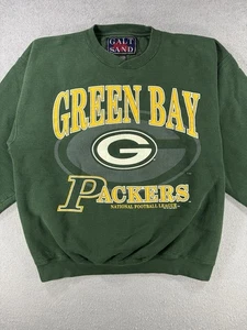 Vintage 1995 Galt Sand Green Bay Packers Green Crew Neck Sweatshirt Mens L NFL. - Picture 1 of 9