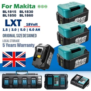 Cargador para batería Makita 18V BL1850B BL1860B BL1830B DTD173Z DHP487Z DHP458Z - Imagen 1 de 52