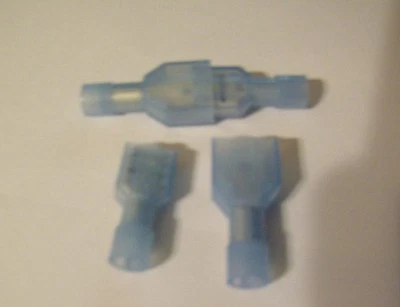 (50) Female/Male Insulated Wire Terminal Connector Blue Car Audio Installation   - Image 1 of 3