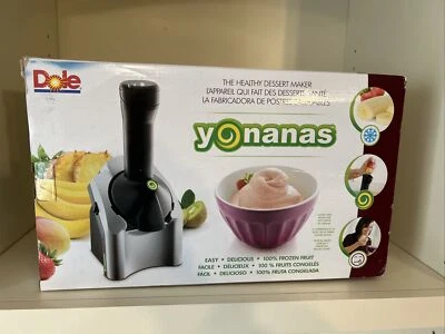 DOLE YONANAS Frozen Fruit Dessert Maker Silver & Black Smoothie Recipe Book - Image 1 of 4