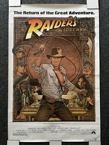 Raiders Of The Lost Ark Original US Cinema 27x41 One Sheet Movie Poster. R-1982 - Picture 1 of 9