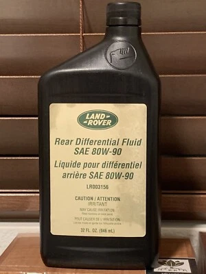 Líquido diferencial trasero Land Rover OEM SAE 80w-90 LR003156 (32 FL. OZ.) Foto 1 de 2