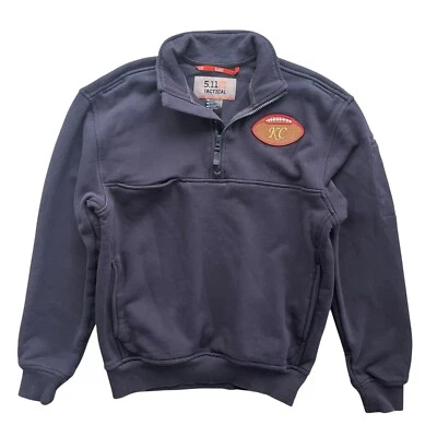 5.11 Tactical Mujer Sm. Pullover con parche en el codo de fútbol americano Kansas City azul marino 1/4 cremallera Foto 1 de 4
