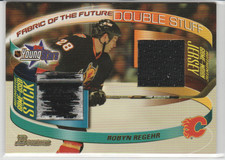 2001-02 Youngstars  Double Stuff Fabric of the Future Stick Robyn Regehr