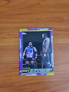 2021 Topps WWE NXT - Keith Lee Def. Damian Priest #19 - Purple Parallel - Picture 1 of 2