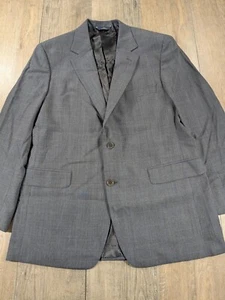 Brooks Brothers Blazer Sport Mantel Herren 42 R Grau Wolle Stretch Knopf Büro - Bild 1 von 13