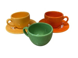 Waechtersbach Germany Fun Factory Freestyle mehrfarbig Cappuccinotassen mit Untertasse - Bild 1 von 4