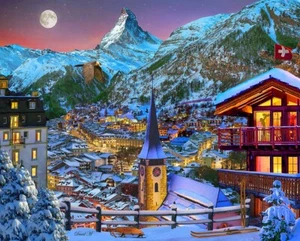 Rompecabezas de 1000 piezas Vermont Christmas Company The Majestic Matterhorn de Da - Imagen 1 de 1