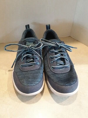 Womens size 8 Bass Propel Trek Hiking Shoes Blue suede - Image 1 of 4