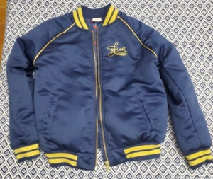 Princess Beauty & the Beast Belle Satin Bomber Jacket Girls Size Medium Disney - Picture 1 of 14