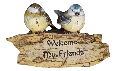 Смола состаренная древесина вид птица приветствие знак полка сиделка или кол-able 6 3/4 в - Изображение 1 из 4