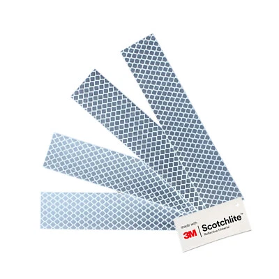 Salzmann Hi Vis Diamond Grade Stickers for Cars, Bikes - Made with 3M Scotchlite - Image 1 of 4