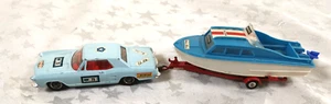 Corgi Toys Gift Set 31 Buick Rivera, & Dolphin Boat on Trailer Vintage, 1960's - Picture 1 of 14