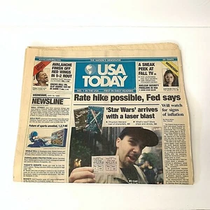 Star Wars Vintage USA Today Newspaper May 19 1999 - Picture 1 of 12