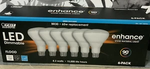 ⚡️LED Dimmable Br30 65W Replacement 5000K 6-Pack - Picture 1 of 2