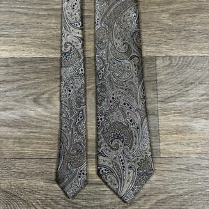 Brioni Luxury 100% Silk Tie Paisley Print Handmade In Italy Current - Picture 1 of 8