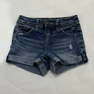 Justice Jeans Blue Denim Shorts Size 10R - Picture 1 of 10