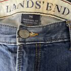 Lands' End 36x28 Herren traditionelle Passform gerades Bein Denim Jeans Arbeitskleidung & Spielen