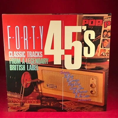 VARIOUS Forty 45's 1988 UK double Vinyl LP PYE compilation Petula Clark Kinks - Image 1 of 4