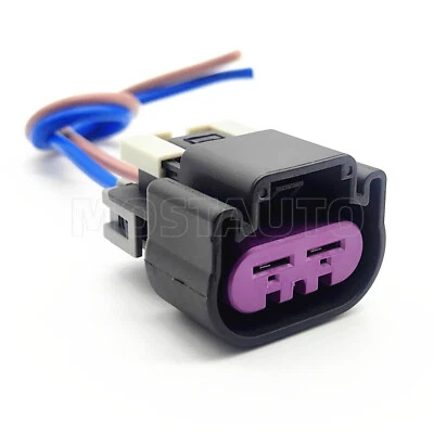 Conector de ventilador de radiador de 2 vías PT-2649 coleta para Cadillac Escalade ESV 2005-2012 Foto 1 de 4