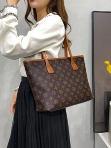 Women's Tote Shoulder Designer Handbag Fashion Luxury Large Capacity Retro - Picture 1 of 5