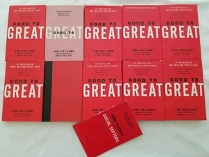 10 Book Lot GOOD TO GREAT Jim Collins HARDCOVERS Business Training 10 BOOKS - Picture 1 of 2