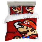 Bedding Sets Cartoon Duvet Cover Set S/D/Q/K Bedroom Decor Kids Mario Gifts