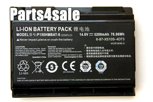 Genuine 6-87-X510S-4D73 Battery for CLEVO P150HM P150SM P151SM1 XMG P151HM1 P502 - Picture 1 of 2