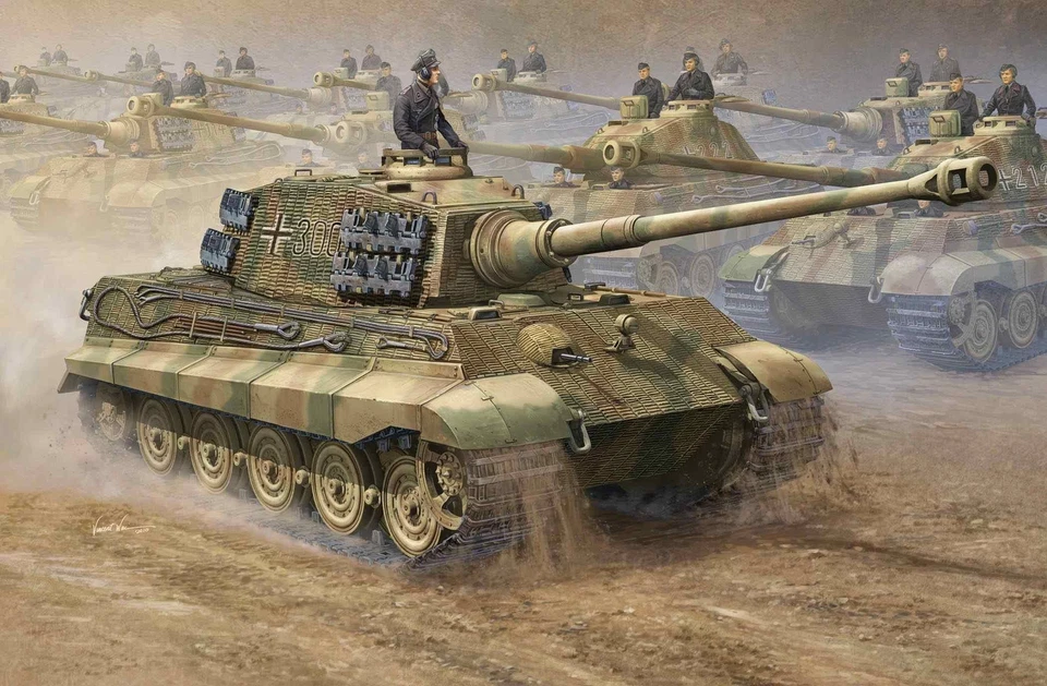 Trumpeter 00910 - 1:16 German King Tiger 2 IN 1 - Nuovo - Immagine 1 di 1