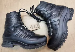 Meindl German Army SF Issue Black Leather GoreTex Combat Boots Size 7.5 UK #205 - Picture 1 of 5