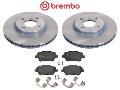 FRONT BRAKE DISCS BREMBO BRAKE PADS FORD FIESTA MK7 ST180 ST200 1.6 08-17 278MM - Image 1 of 4
