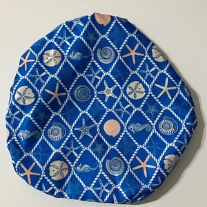 Blue Starfish Seahorse Ocean Sea Nurse Doctor Scrub Hat Cap BARGAIN Handmade - Picture 1 of 2