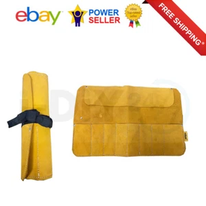 Rolson 8 Pocket Leather Tool Roll Carpenter Tool for Chisel or other Tool Holder - Picture 1 of 2