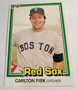 1981 Carlton Fisk Donruss #335 Boston Red Sox Baseball Card MLB Vintage Catcher - Foto 1 di 3